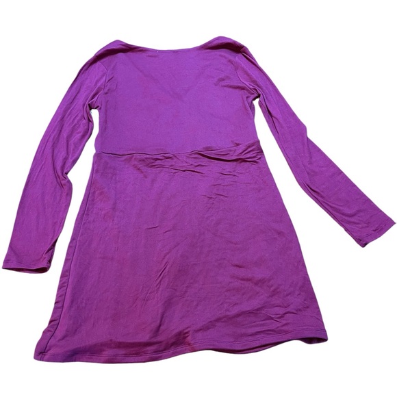 Birch and Stone Contour Long Sleeve V-Neck Wrap Dress Size XL Stretch Flattering - Picture 2 of 8